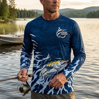 Hook Seek Tuna Strike Fishing Long Sleeve Shirt