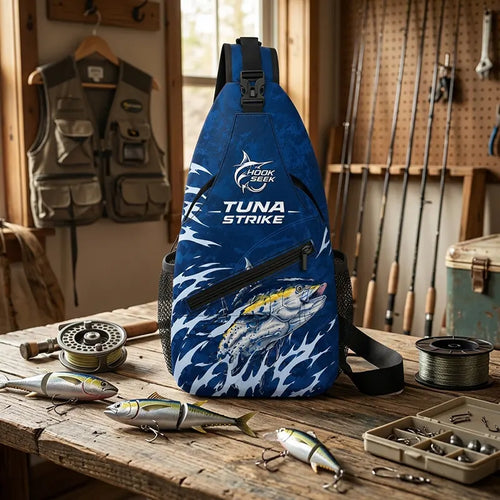 Hook Seek Tuna Strike Fishing Sling Bag
