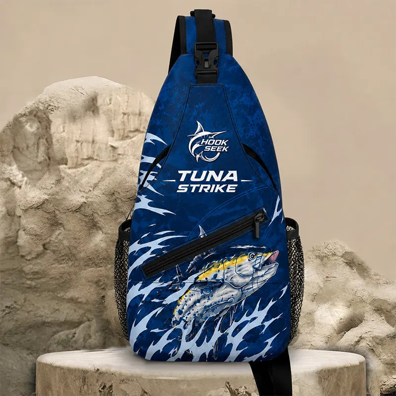 Hook Seek Tuna Strike Fishing Sling Bag