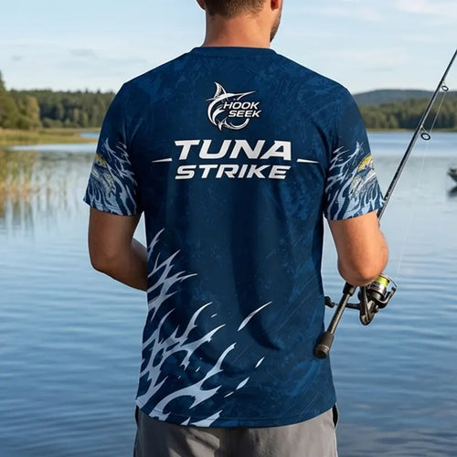 Hook Seek Tuna Strike Fishing T-Shirt