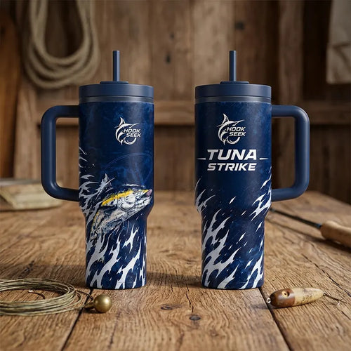 Hook Seek Tuna Strike Fishing Tumbler