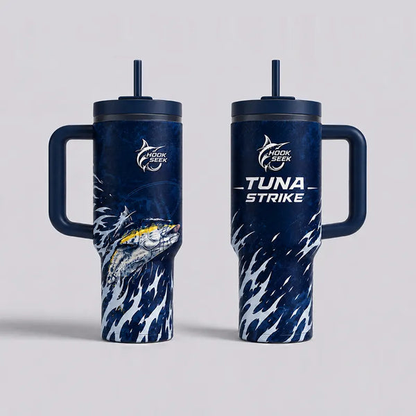 Hook Seek Tuna Strike Fishing Tumbler