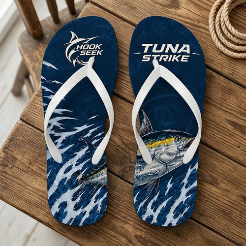 Hook Seek Tuna Strike Offshore Fishing Flip Flops