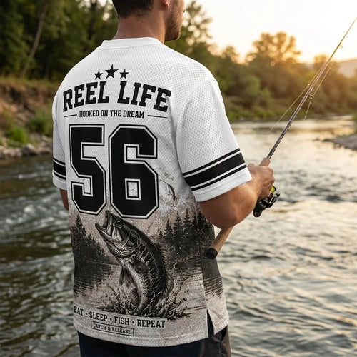 Hooked Fishing 56 Reel Life Fishing Jersey