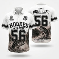 Hooked Fishing 56 Reel Life Hawaiian Shirt