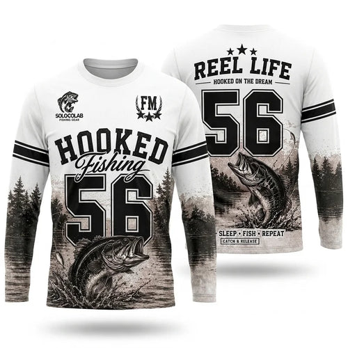Hooked Fishing 56 Reel Life Long Sleeve Shirt