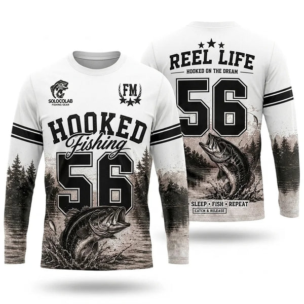 Hooked Fishing 56 Reel Life Long Sleeve Shirt 2026