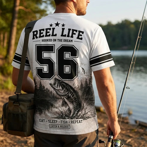 Hooked Fishing 56 Reel Life T-Shirt