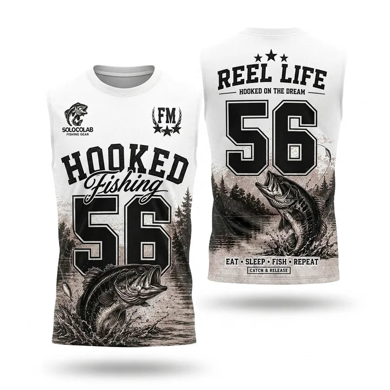 Hooked Fishing 56 Reel Life Tank Top