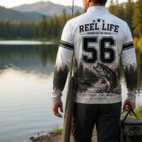 Hooked Fishing 56 Reel Life Zip Long Sleeve Shirt