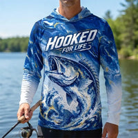 Hooked For Life Personalized Fishing Hoodie