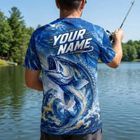 Hooked For Life Personalized Fishing T-Shirt