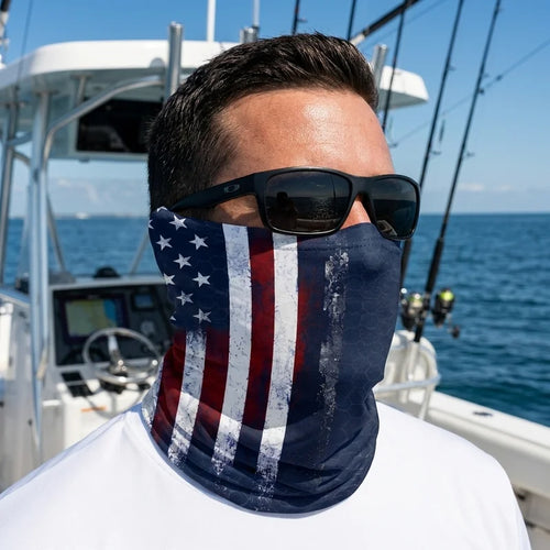 Hooked On Freedom 250th Anniversary Fishing Neck Gaiter