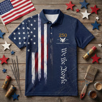 Hooked On Freedom 250th Anniversary Fishing Polo Shirt