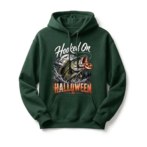 Hooked On Halloween Fishing Hoodie