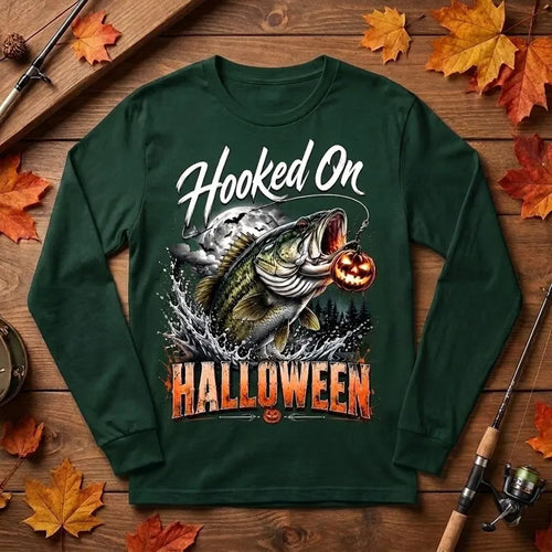 Hooked On Halloween Fishing Long Sleeve Shirt