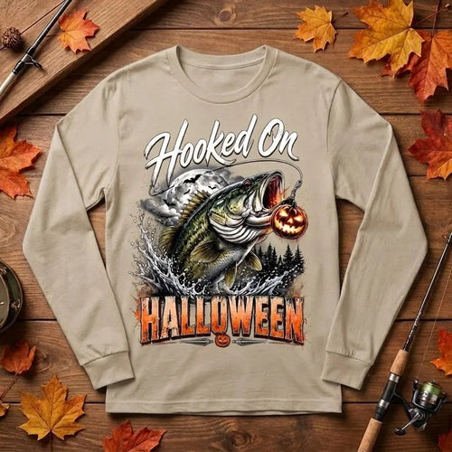 Hooked On Halloween Fishing Long Sleeve Shirt