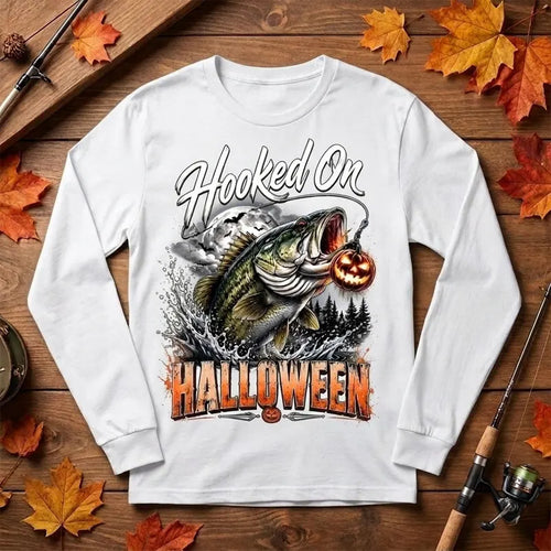 Hooked On Halloween Fishing Long Sleeve Shirt