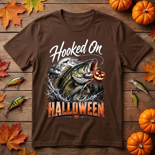 Hooked On Halloween Fishing T-Shirt