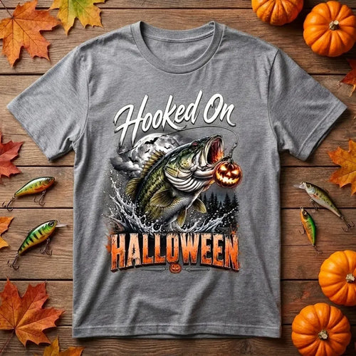 Hooked On Halloween Fishing T-Shirt