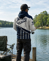 Hooked On You USA Fishing Hoodie