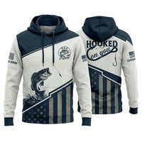 Hooked On You USA Fishing Hoodie