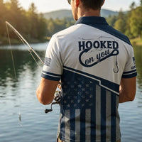 Hooked On You USA Fishing Polo Shirt