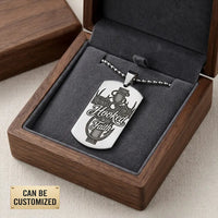 Hooked With Faith Personalized Dog Tag Necklace