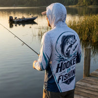 Hooked on Fishing Long-Sleeve Sun Protection Shirt