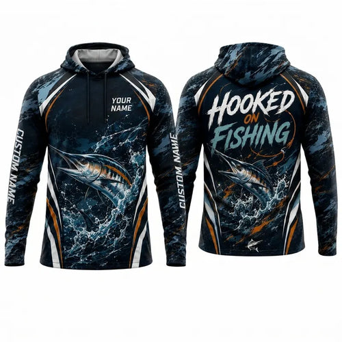 Hooked on Fishing Personalized Apparel