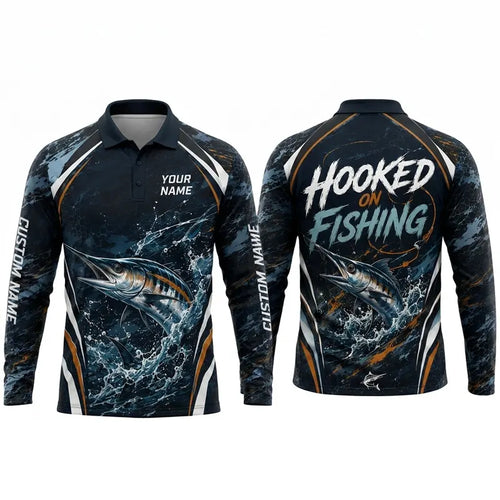 Hooked on Fishing Personalized Apparel