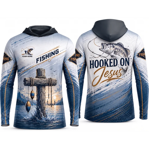 Hooked on Jesus Christian Fishing Apparel