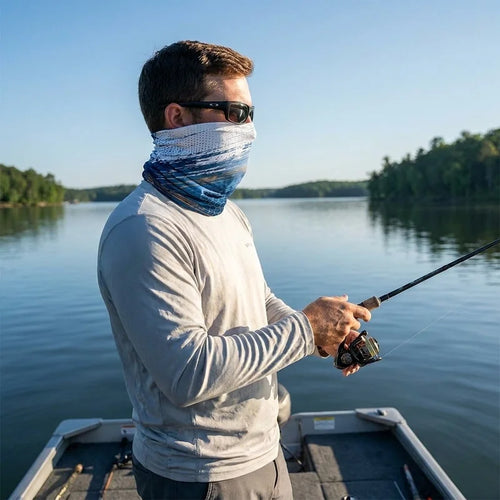 Hooked on Jesus Christian Fishing Neck Gaiter