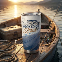 Hooked on Jesus Christian Fishing Tumbler