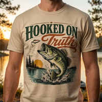 Hooked on Truth Bass Fishing T-Shirt – Vintage Angler Tee