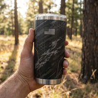 Hunt Wild Hex Camo USA 20oz Skinny Tumbler