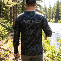 Hunt Wild Hex Camo USA Long Sleeve Shirt