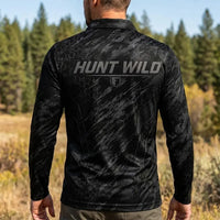 Hunt Wild Hex Camo USA Polo Long Sleeve Shirt