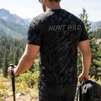 Hunt Wild Hex Camo USA T-Shirt