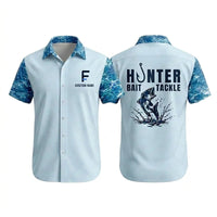 Hunter Bait & Tackle Personalized Fishing Hawaiian Shirt