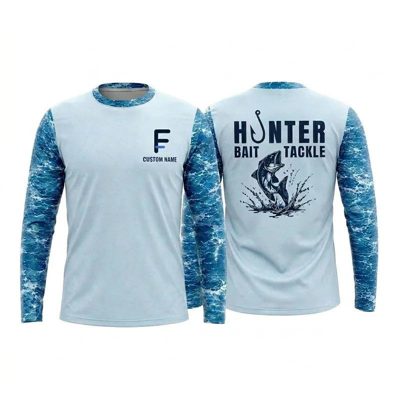 Hunter Bait & Tackle Personalized Fishing Long Sleeve Shirt
