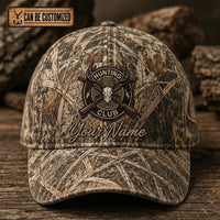 Personalized Hunting Club Realtree Camo Embroidered Cap