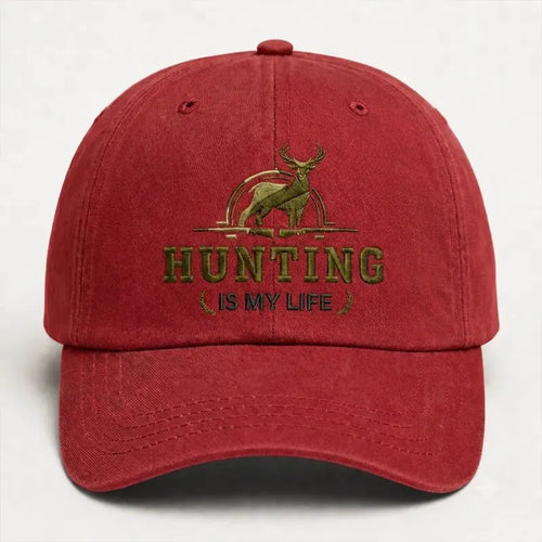 Hunting Life Embroidered Cap