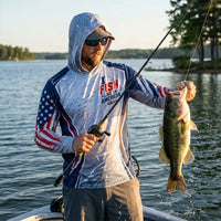 I Fish Like an American Long-Sleeve Sun Protection Shirt
