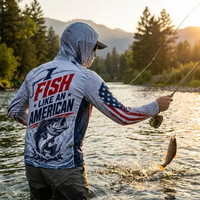 I Fish Like an American Long-Sleeve Sun Protection Shirt