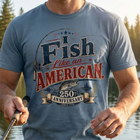 I Fish Like an American T-Shirt – America 250 Patriotic Fishing Shirt