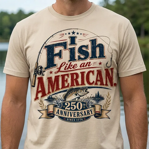 I Fish Like an American - Patriotic Fisherman Gift T-Shirt