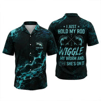I Just Hold My Rod Wiggle My Worm Bass Fishing Apparel
