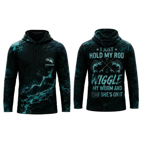 I Just Hold My Rod Wiggle My Worm Bass Fishing Apparel