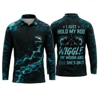 I Just Hold My Rod Wiggle My Worm Bass Fishing Apparel